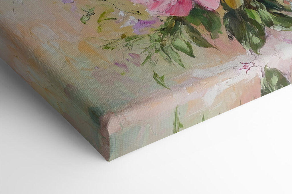 Painting of flowers in a vase