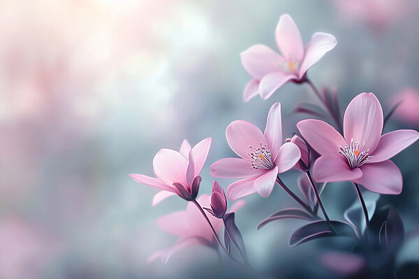 Group of pink flowers