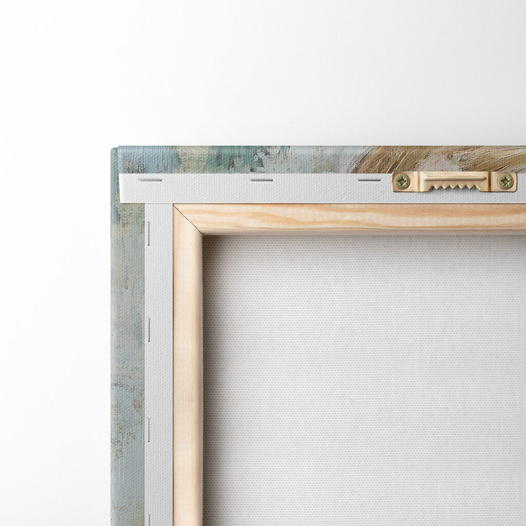 Painting of a woman smelling flowers