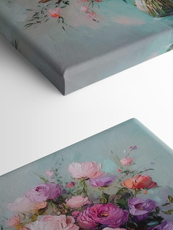 Painting of flowers in a vase Painting of flowers in a vase