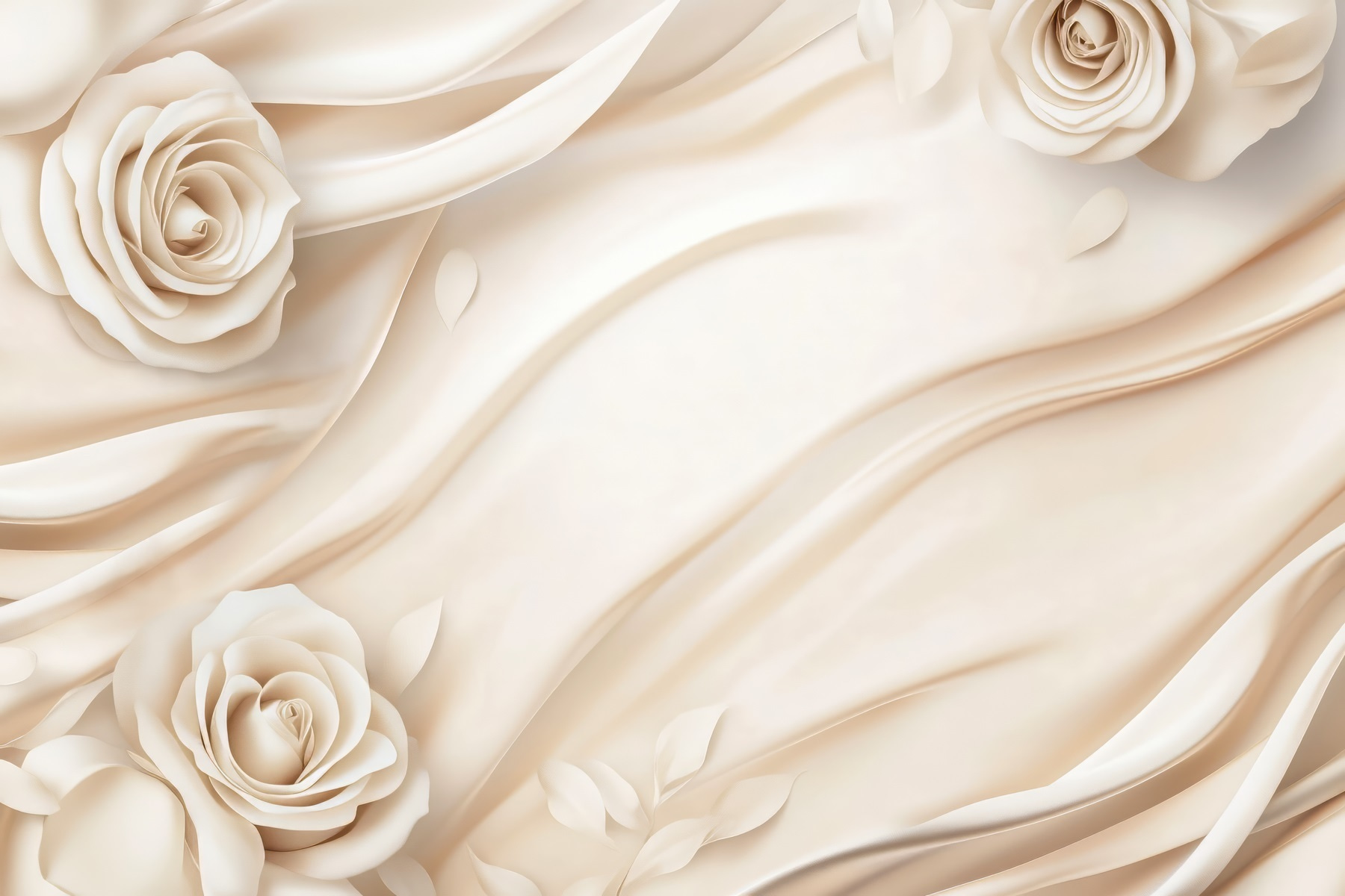 White roses on a white cloth