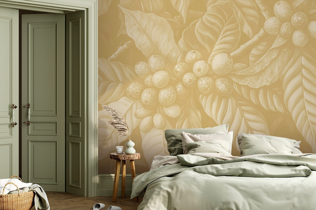 Lush foliage with round fruit clusters