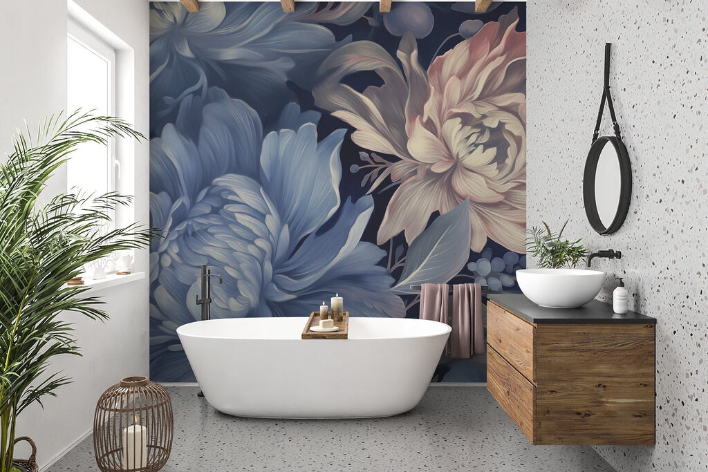 Delicate blooms in soft hues