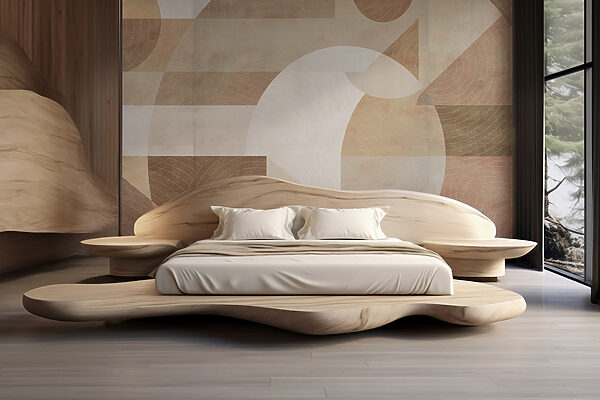 Abstract shapes and muted tones blend Abstract shapes and muted tones blend