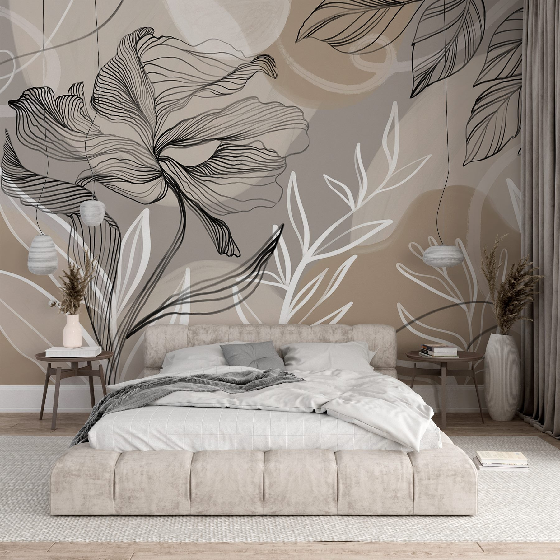 Flowing lines and organic shapes combine Flowing lines and organic shapes combine