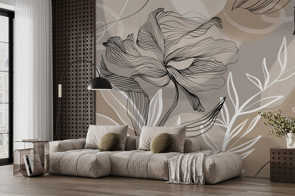 Flowing lines and organic shapes combine Flowing lines and organic shapes combine