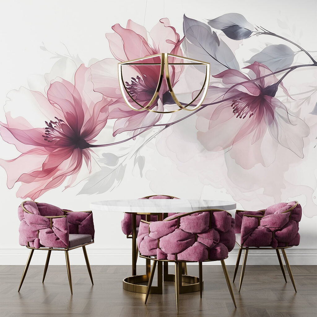 Delicate blooms in soft hues