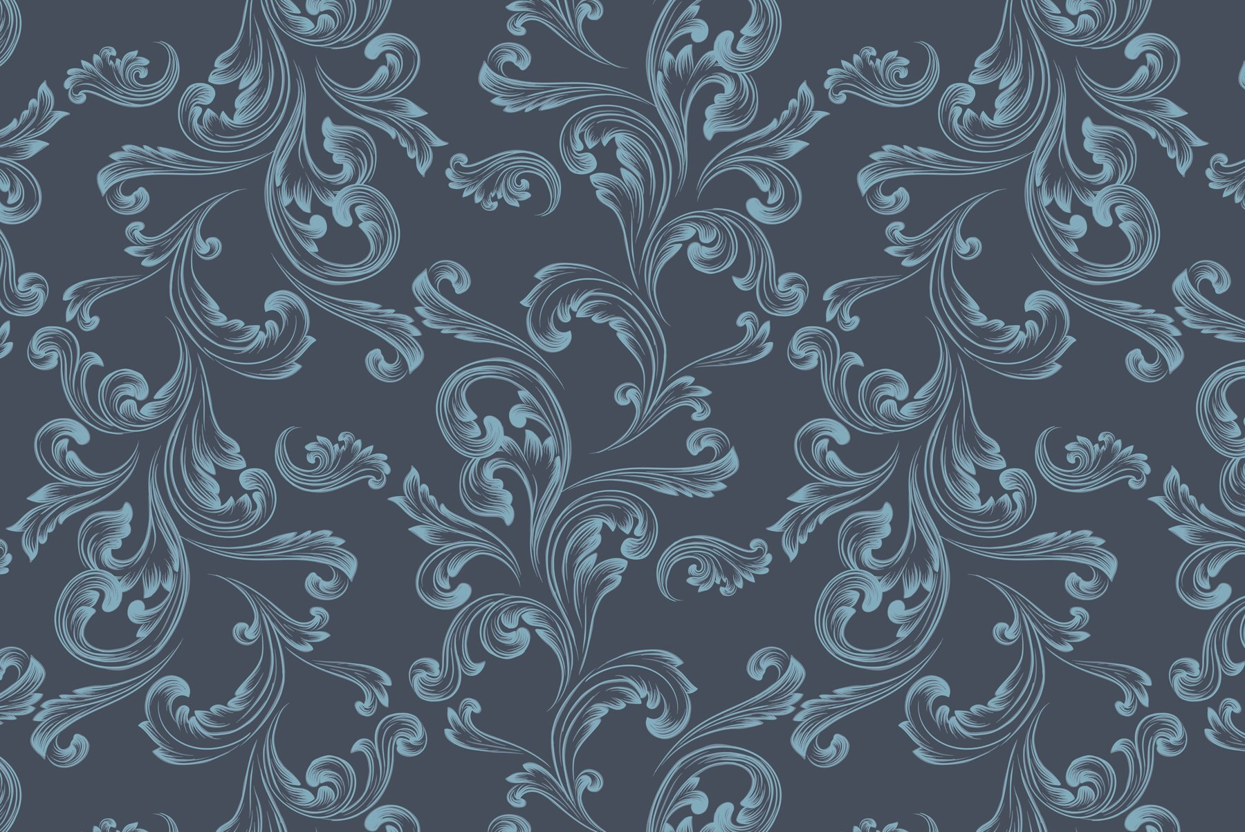 Pattern of swirls on a blue background Pattern of swirls on a blue background