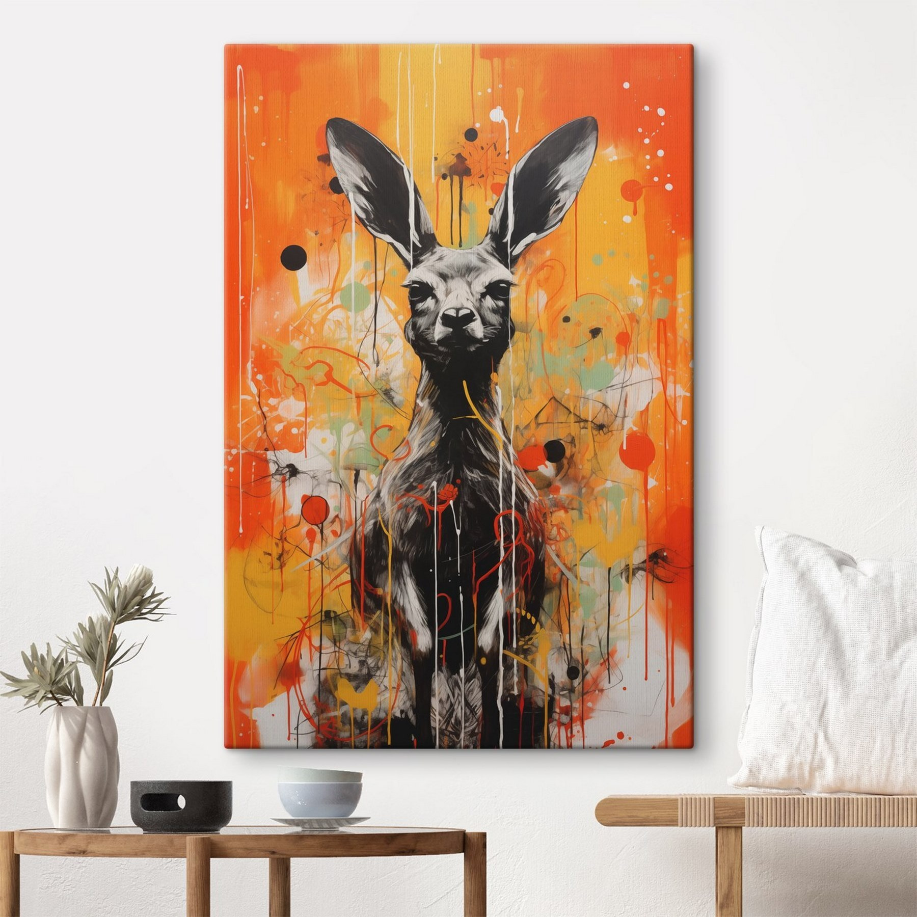 Painting of a kangaroo