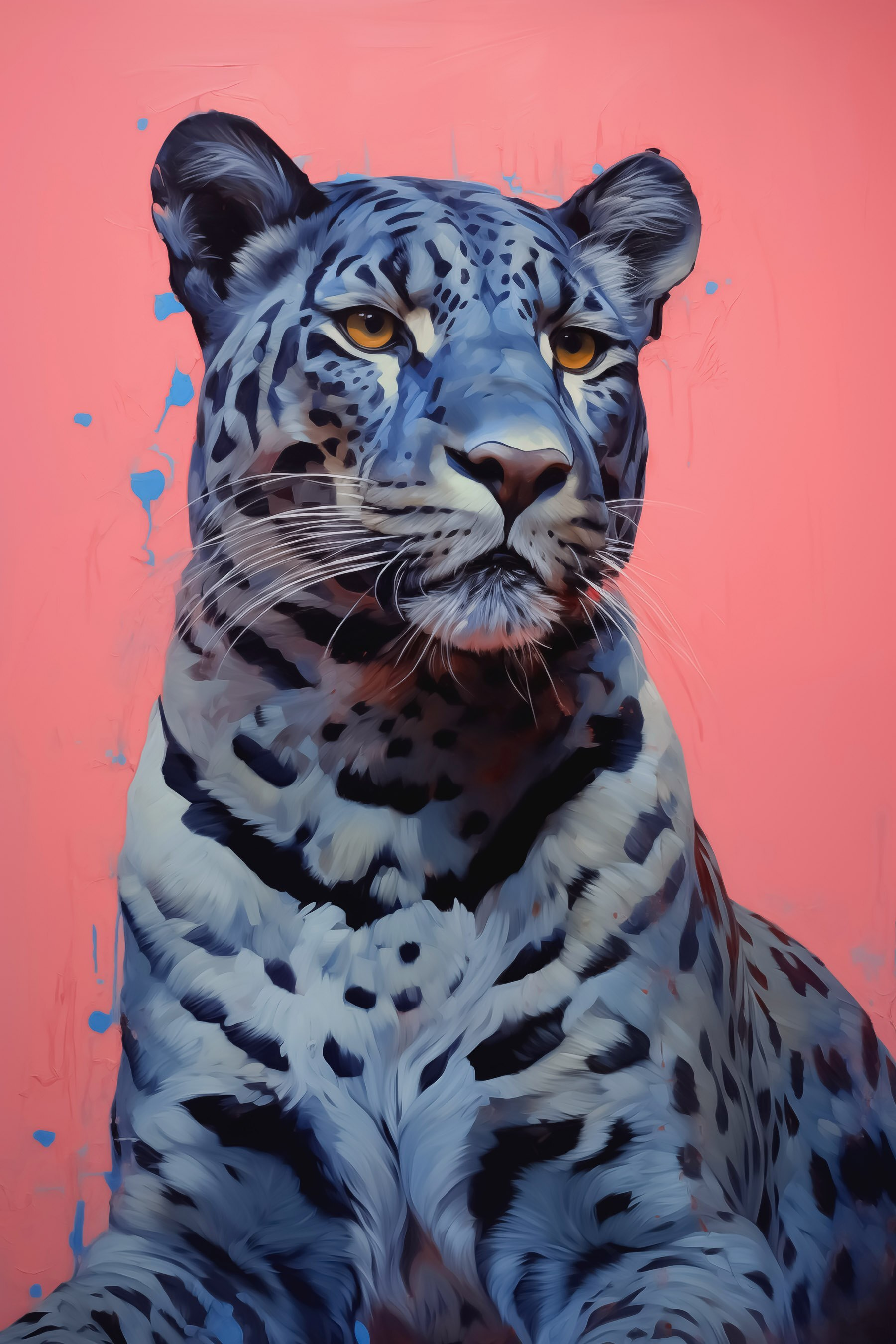 Majestic cat with striking markings Majestic cat with striking markings