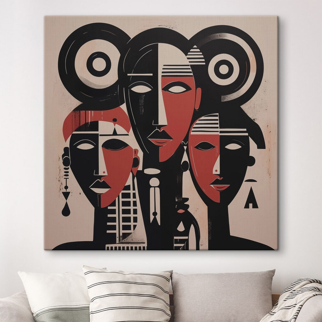 Group of people with different shapes and colors