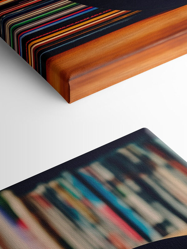 Record on a stack of records