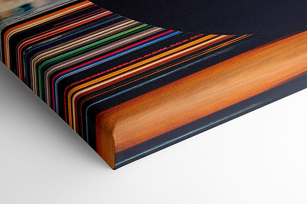 Record on a stack of records