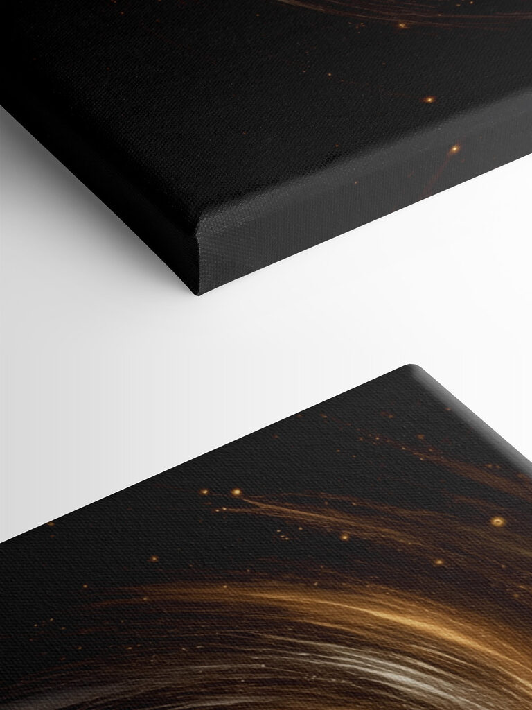 Yellow circle in space