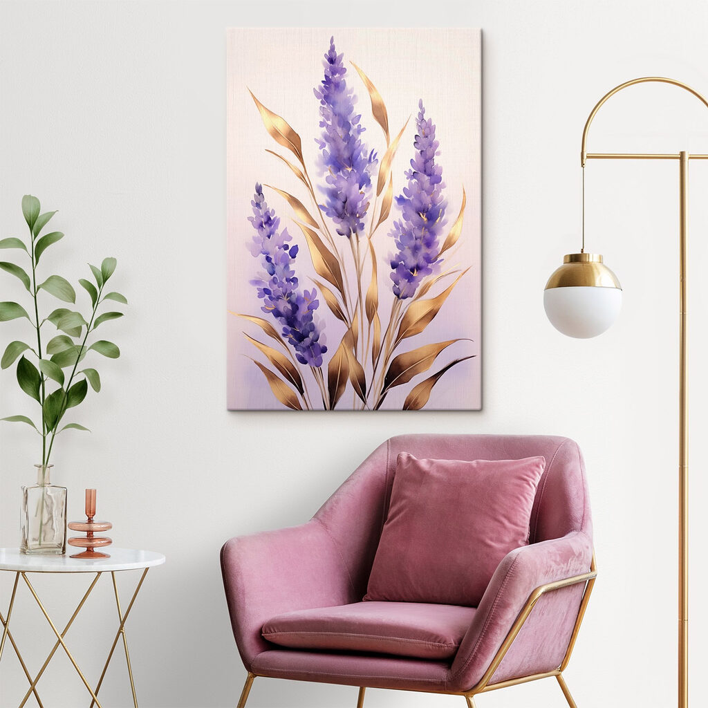 Delicate blooms in soft lavender hues