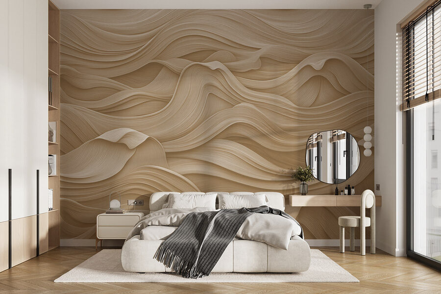 Fluid lines create a calming aesthetic Fluid lines create a calming aesthetic