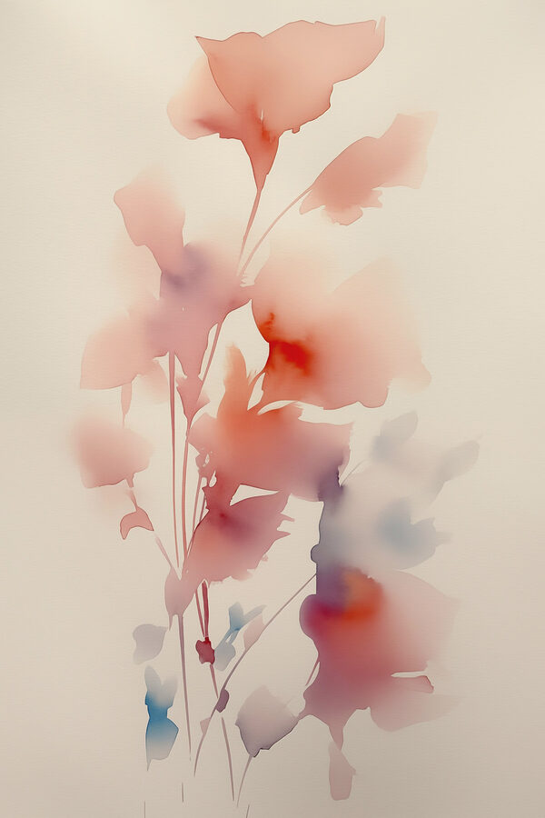 Watercolor painting of flowers Watercolor painting of flowers
