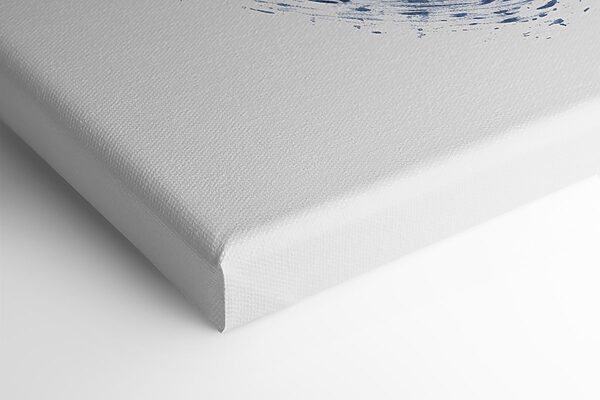 Blue heart with a white background