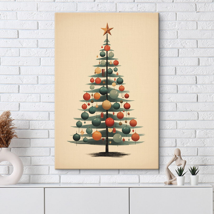 Christmas tree with ornaments Christmas tree with ornaments