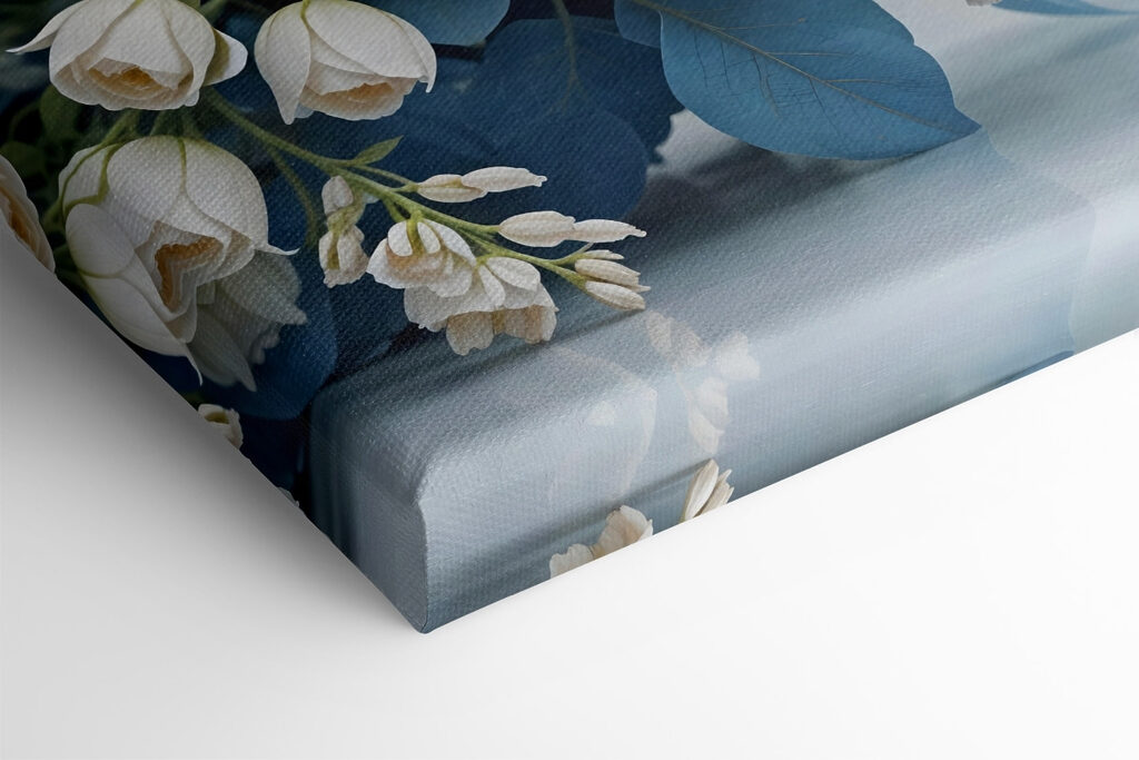 Bouquet of white and blue flowers Bouquet of white and blue flowers