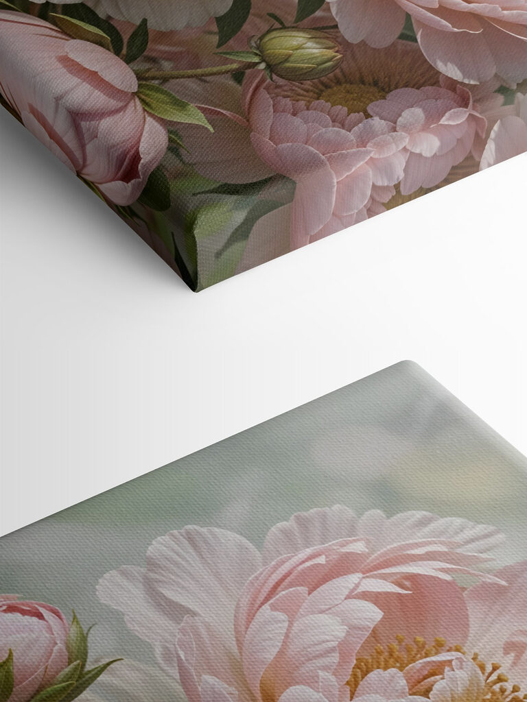 Delicate blooms in soft hues