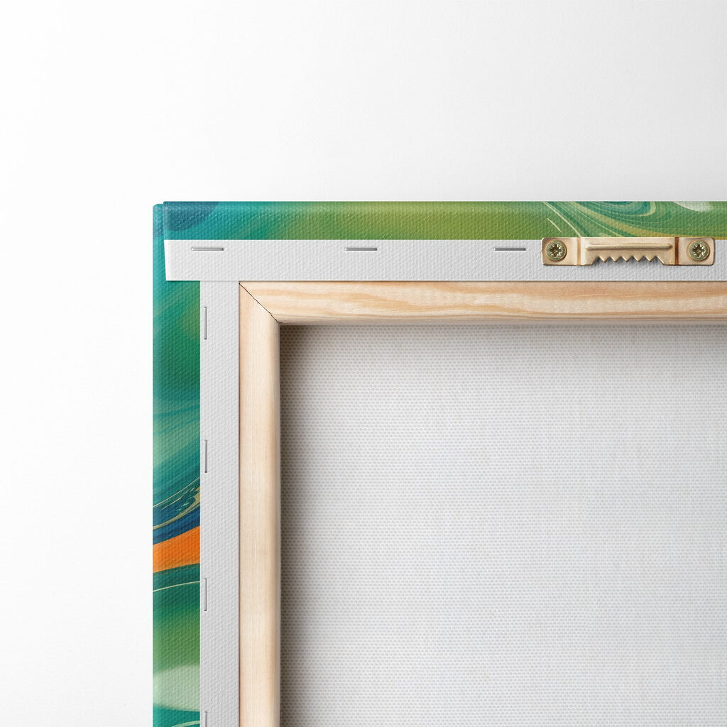 Colorful swirls of paint