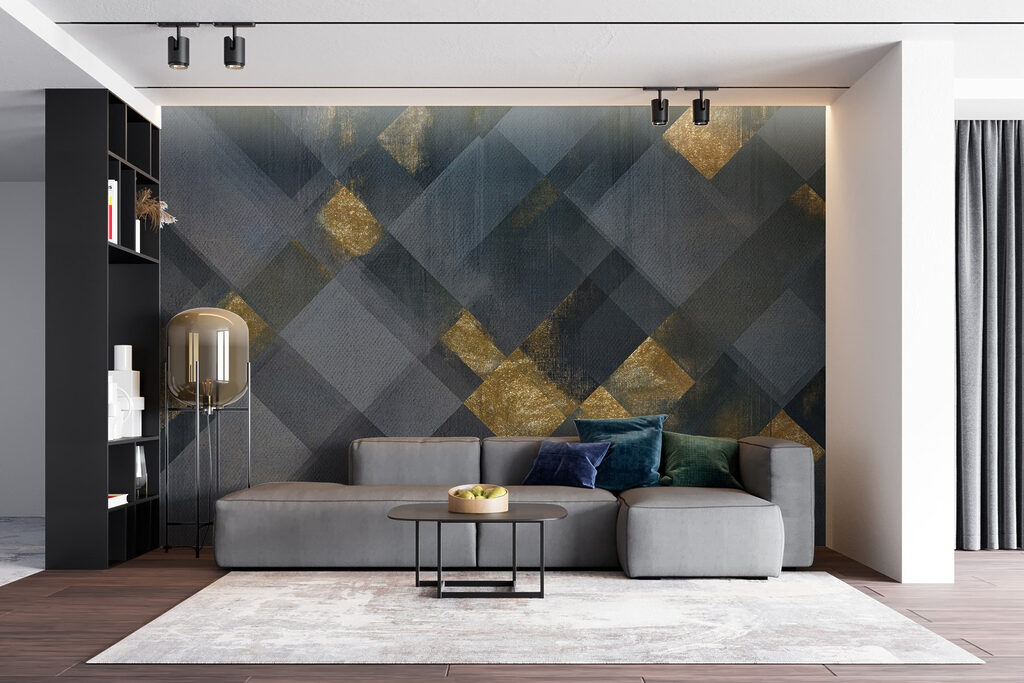 Abstract geometric pattern with texture