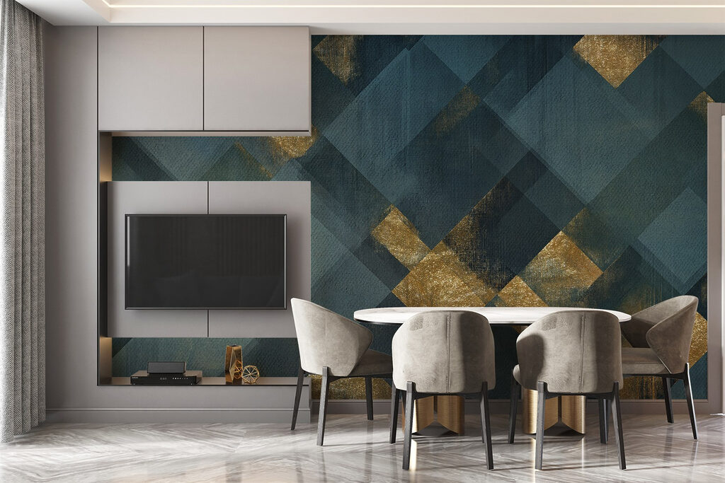 Artistic geometric pattern with contrast