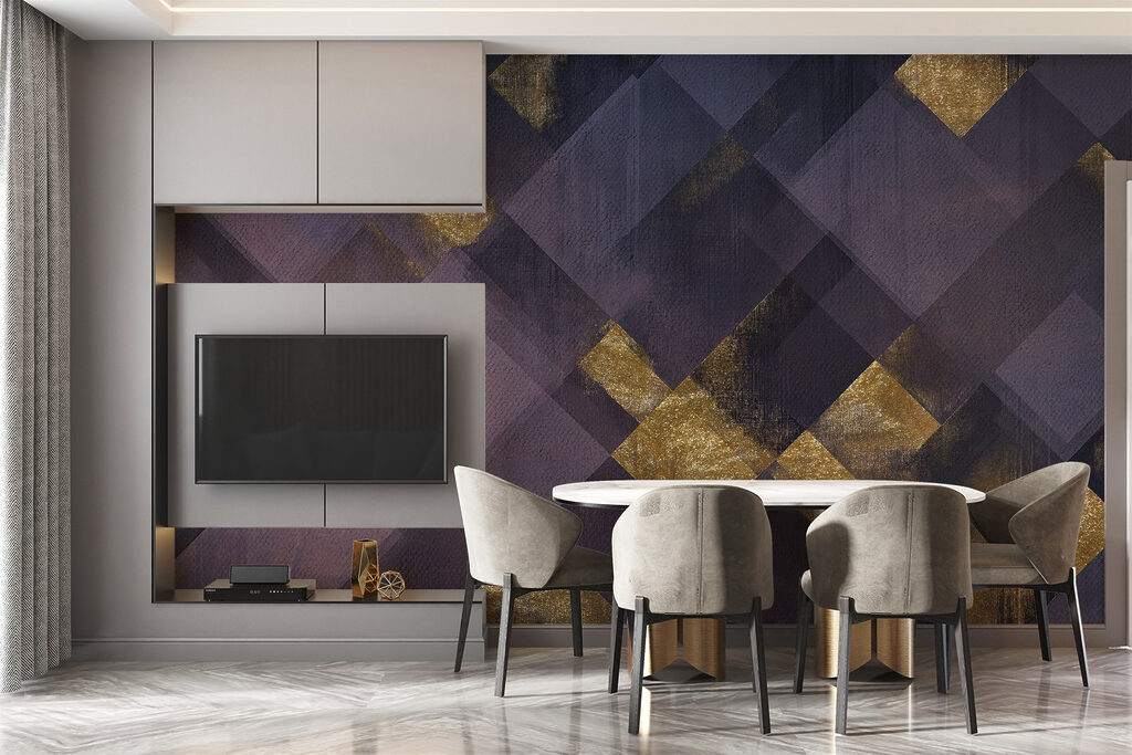 Abstract geometric shapes in dark tones