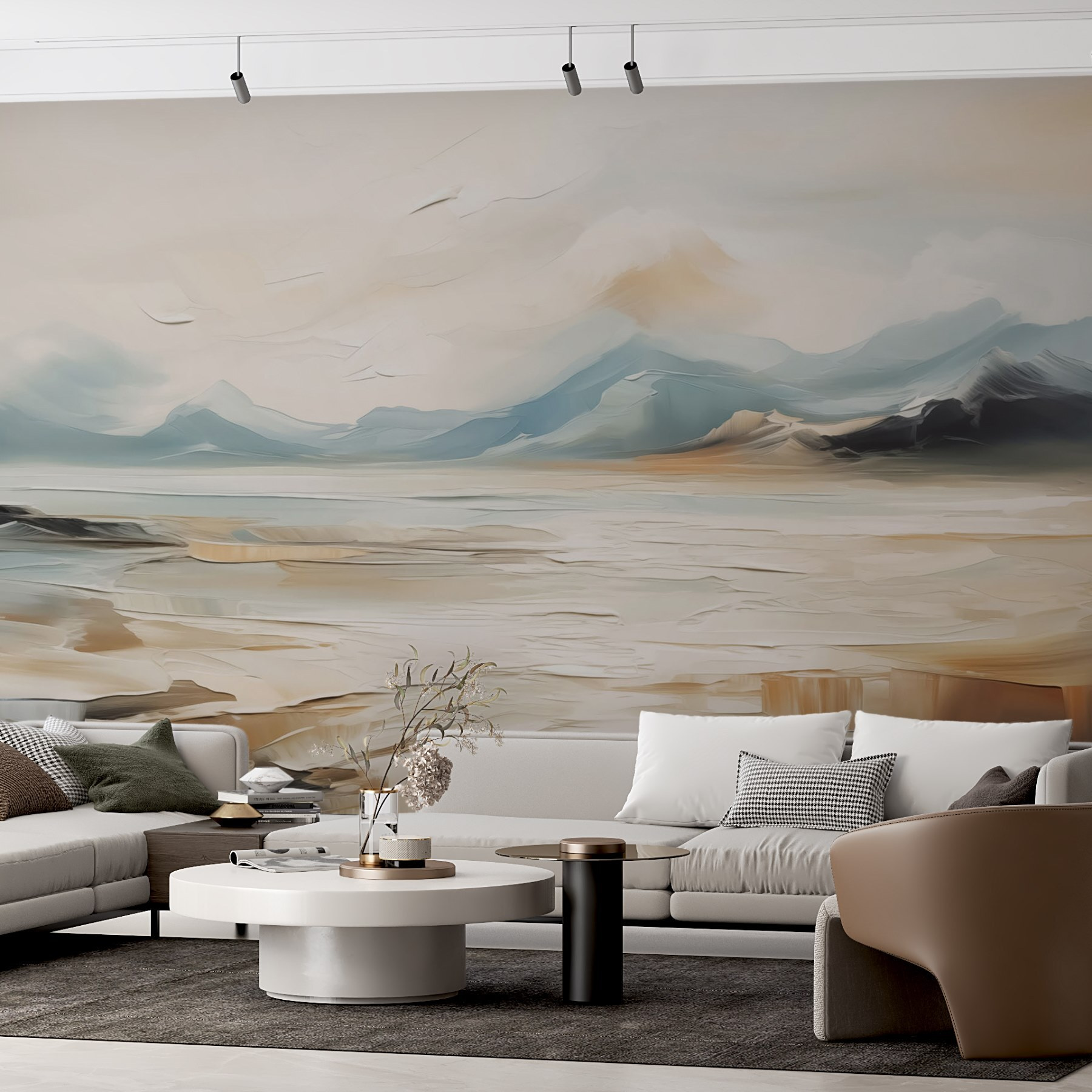 Painting of a desert landscape Painting of a desert landscape