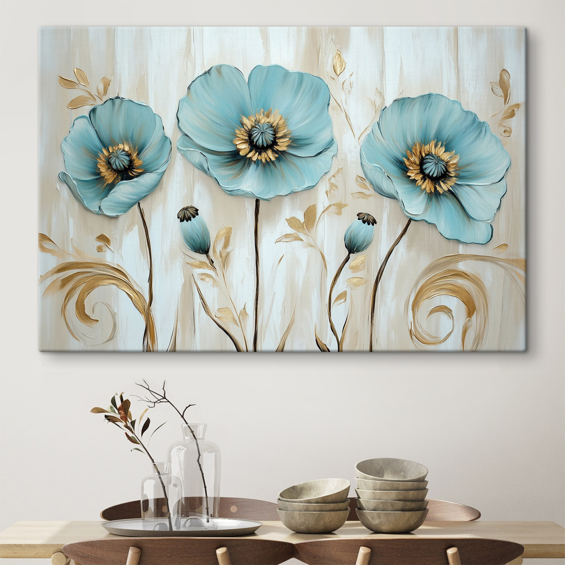 Delicate blooms in soft hues