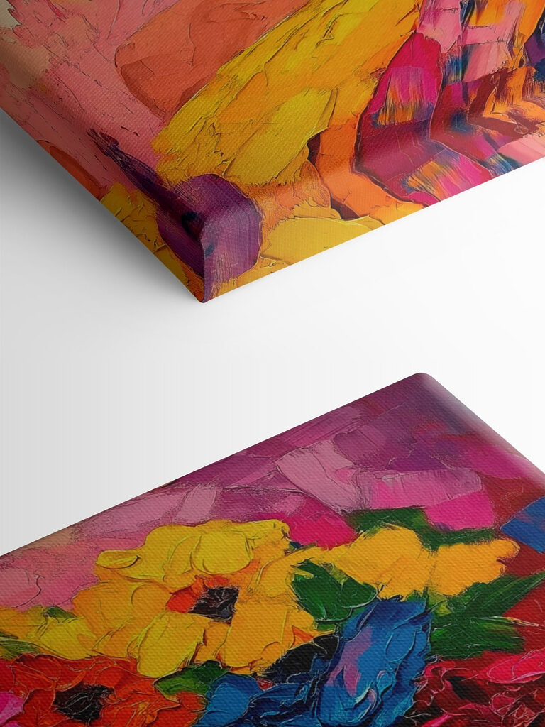 Painting of a woman with flowers in her hair Painting of a woman with flowers in her hair