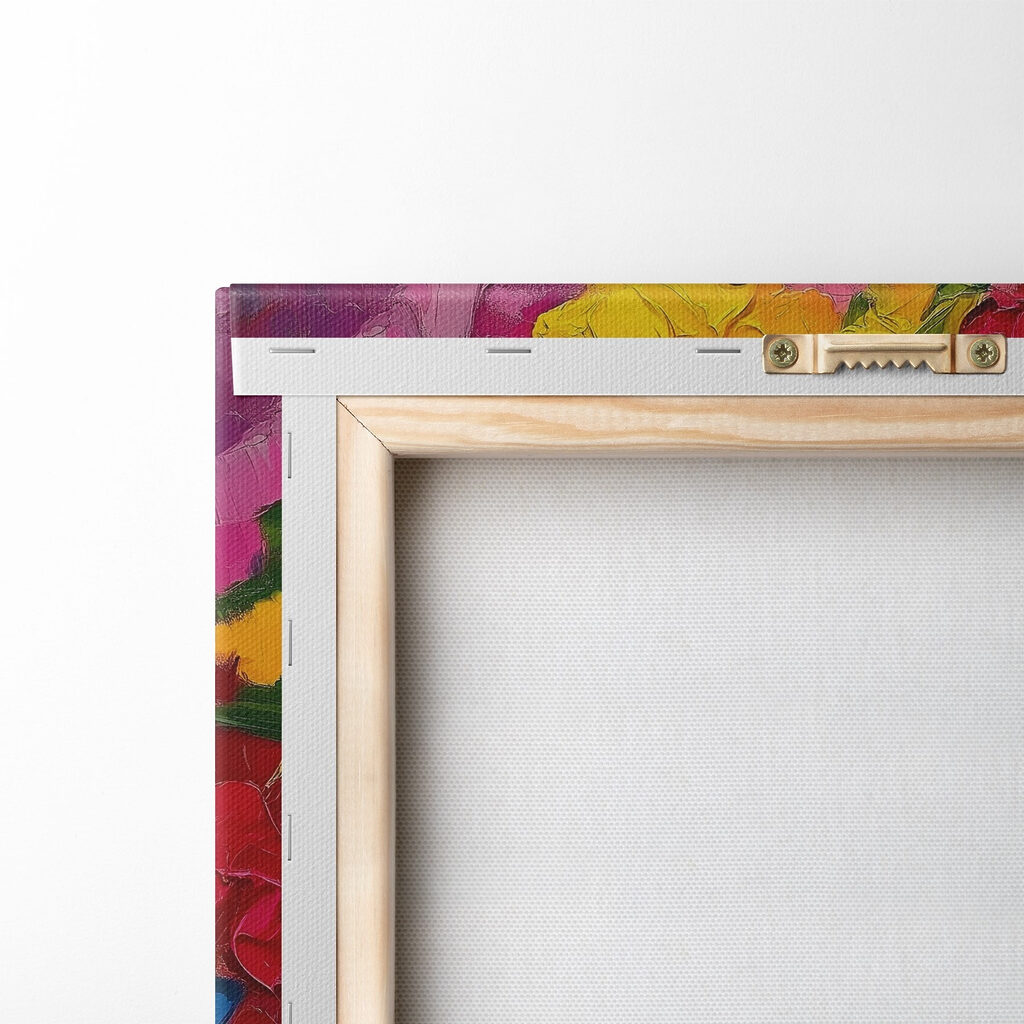 Painting of a woman with flowers in her hair Painting of a woman with flowers in her hair