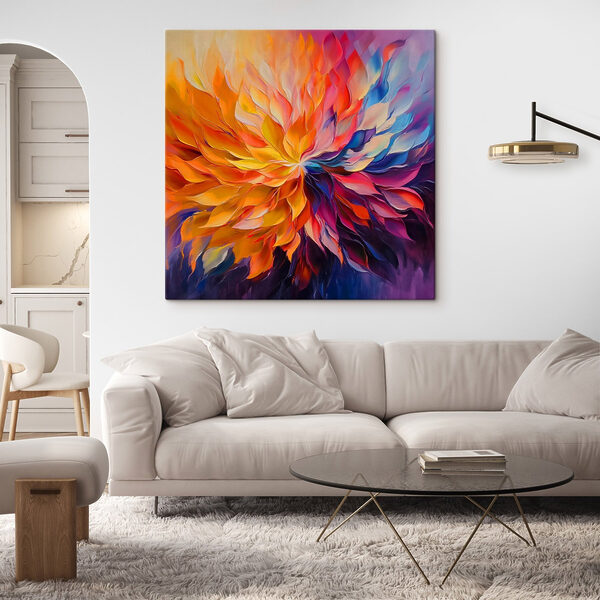 Painting of a flower Painting of a flower