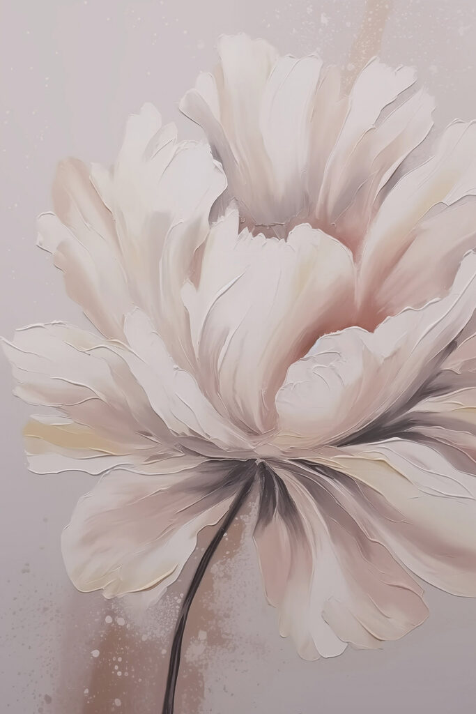 Painting of a flower Painting of a flower