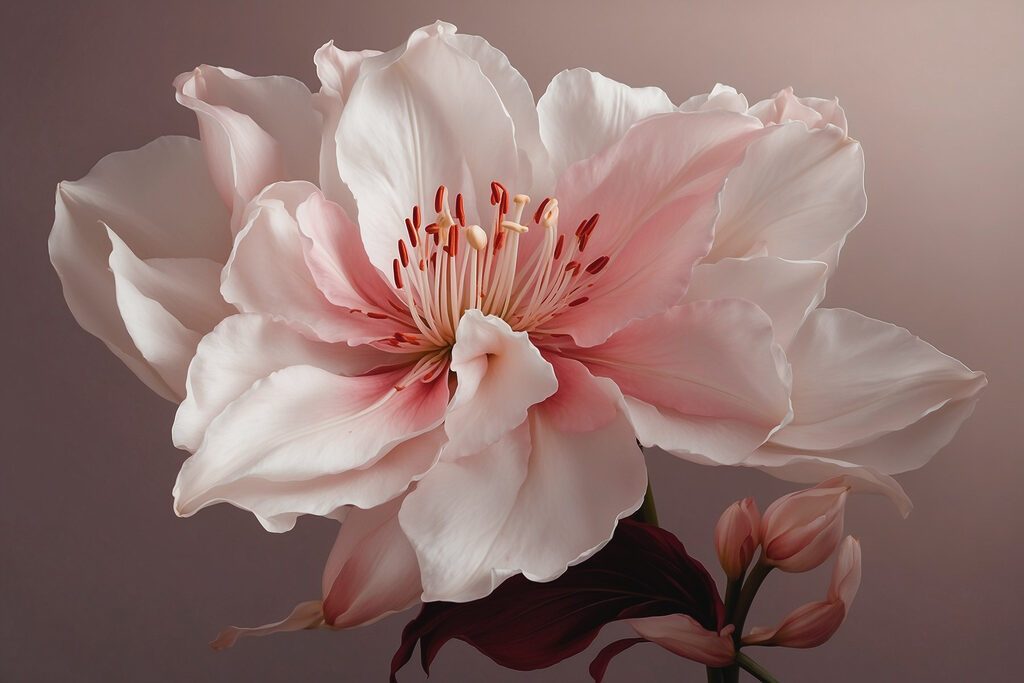 Delicate petals in soft hues