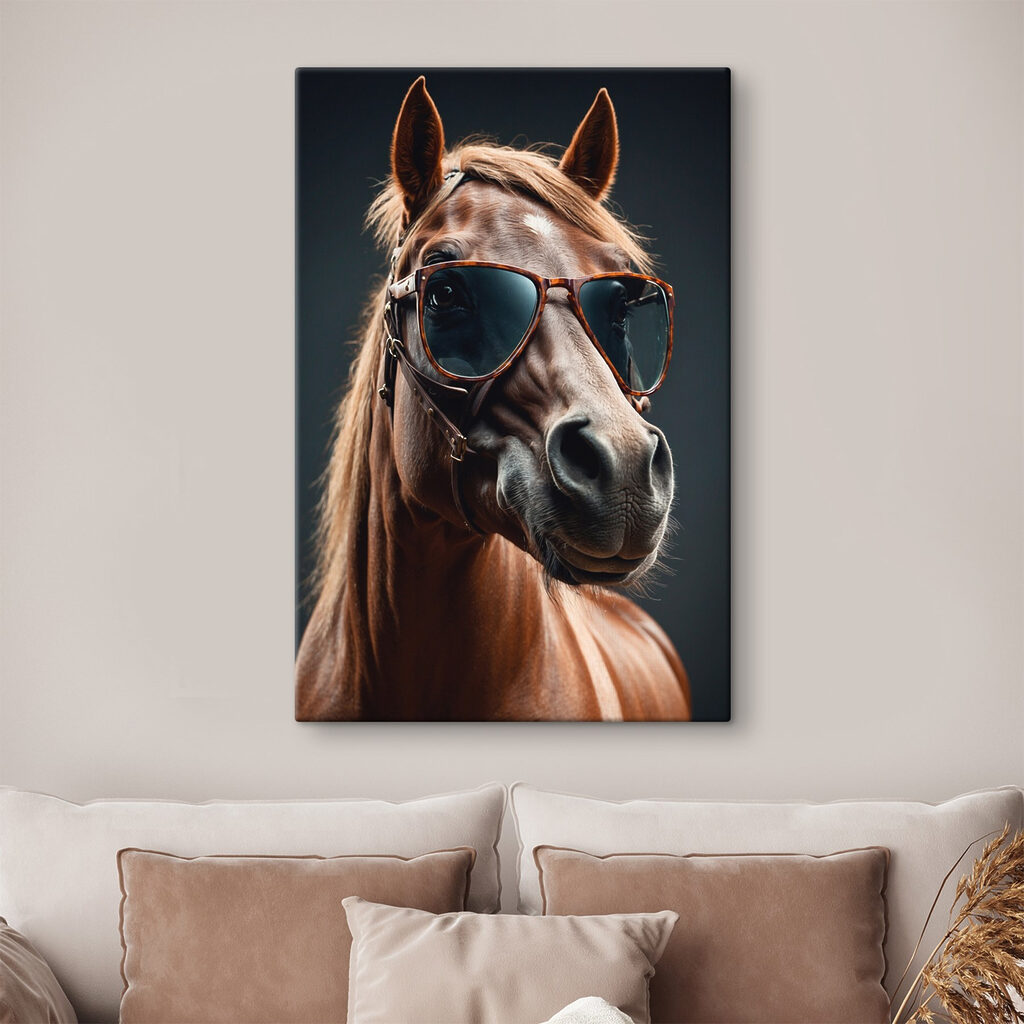 Horse wearing sunglasses Horse wearing sunglasses