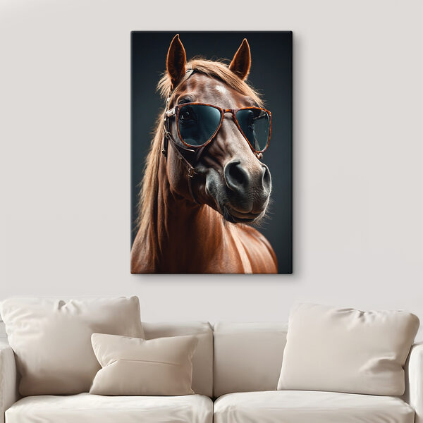 Horse wearing sunglasses Horse wearing sunglasses