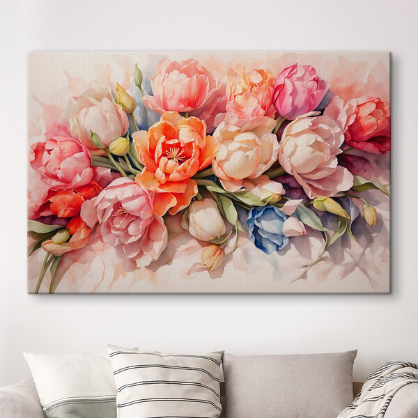 Group of flowers on a white surface Group of flowers on a white surface