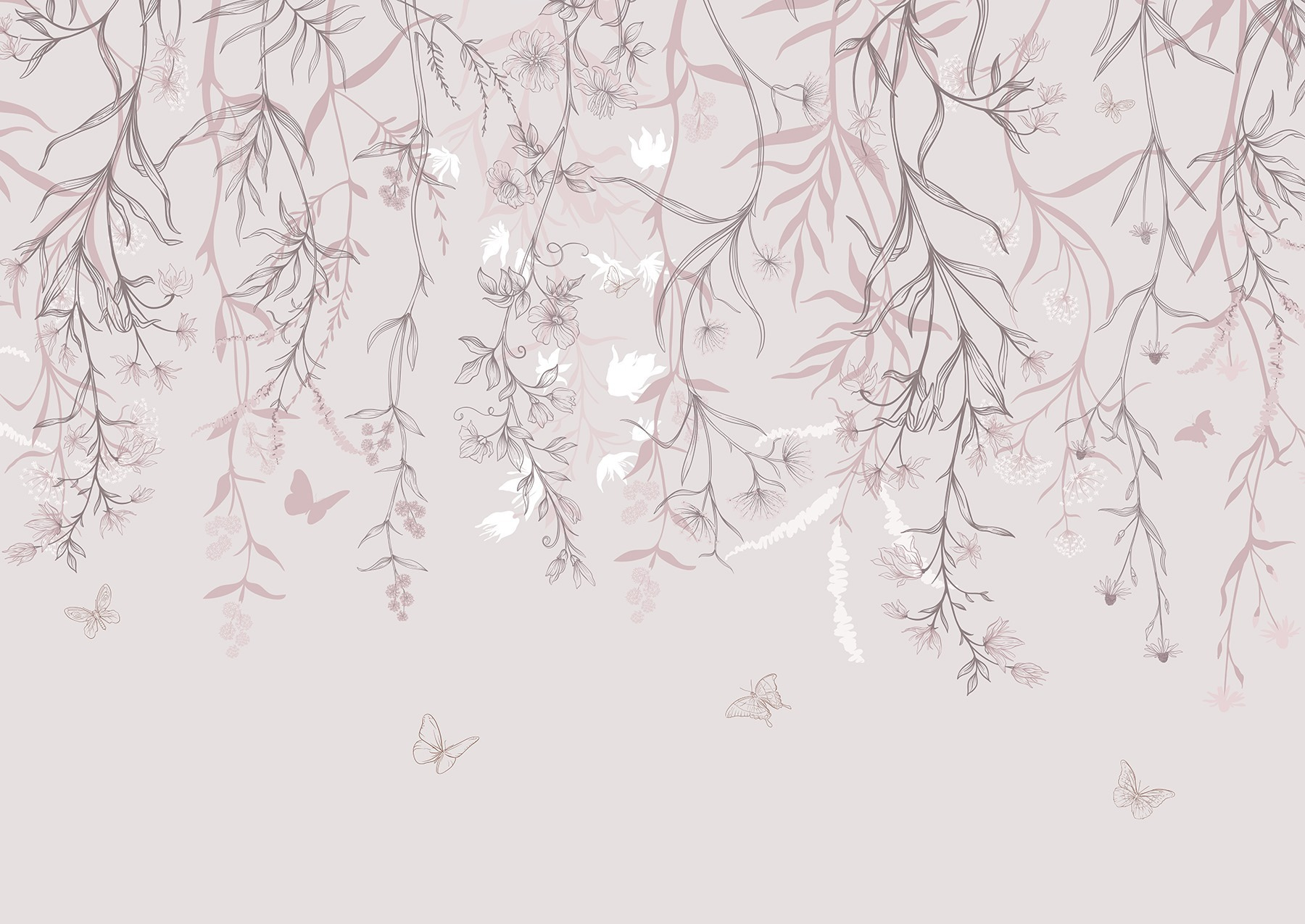 Delicate floral patterns in soft hues Delicate floral patterns in soft hues