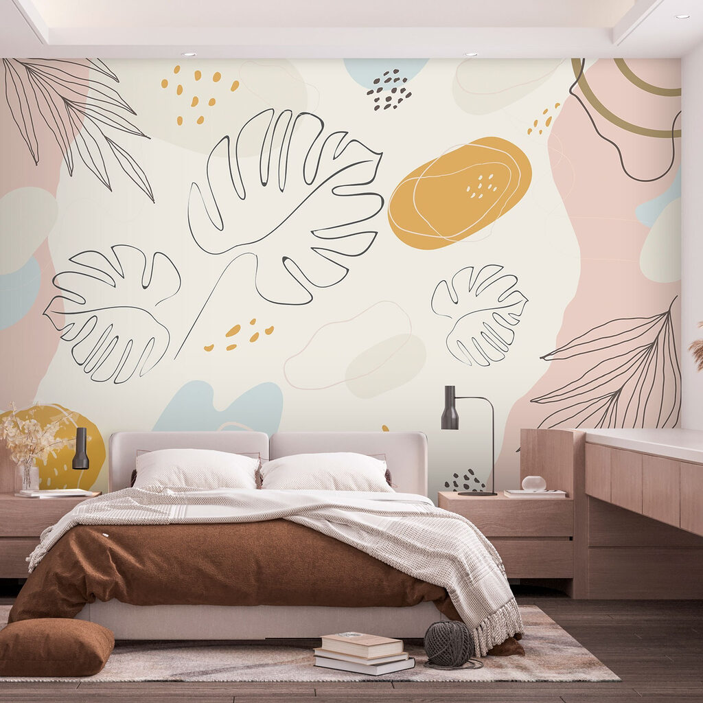 Abstract leaves on a soft background Abstract leaves on a soft background