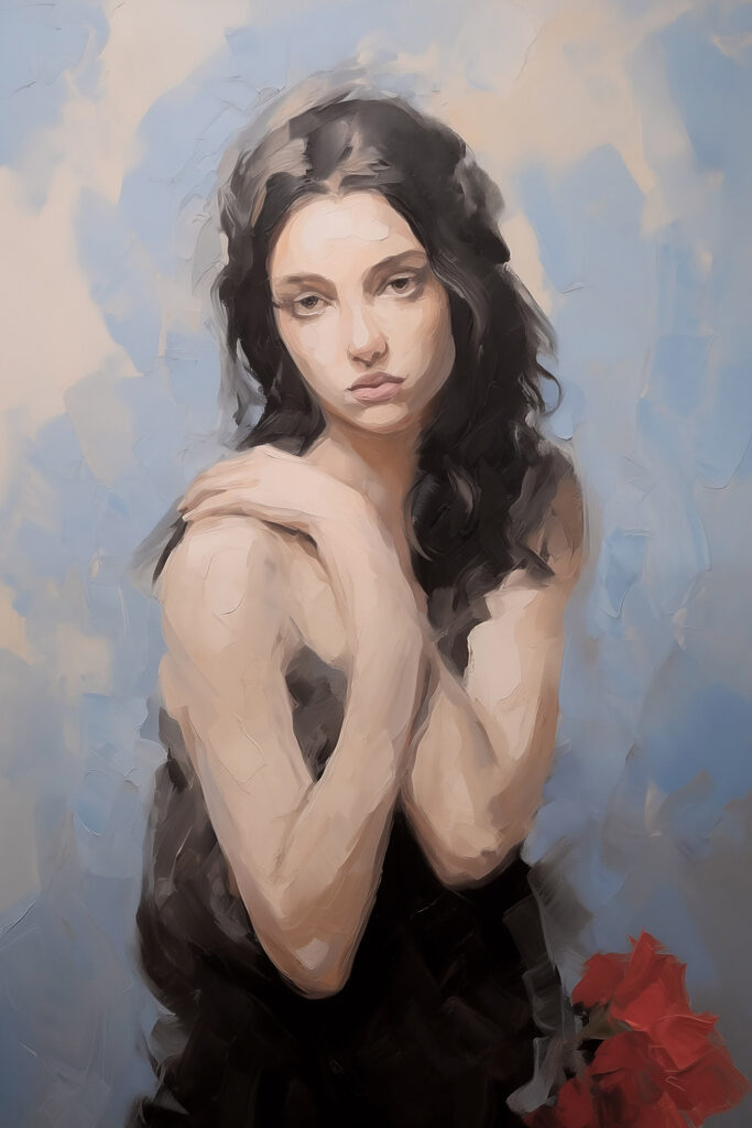 Painting of a woman Painting of a woman