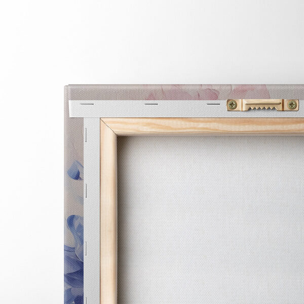 Painting of flowers on a white surface Painting of flowers on a white surface