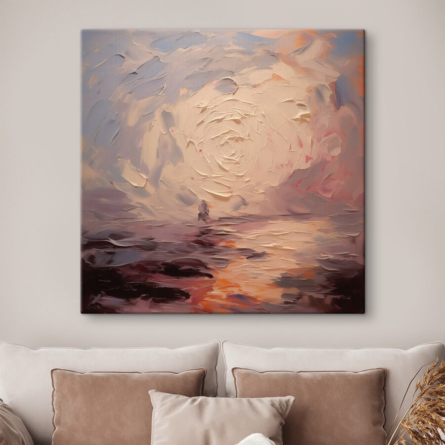 Painting of a person on the water Painting of a person on the water