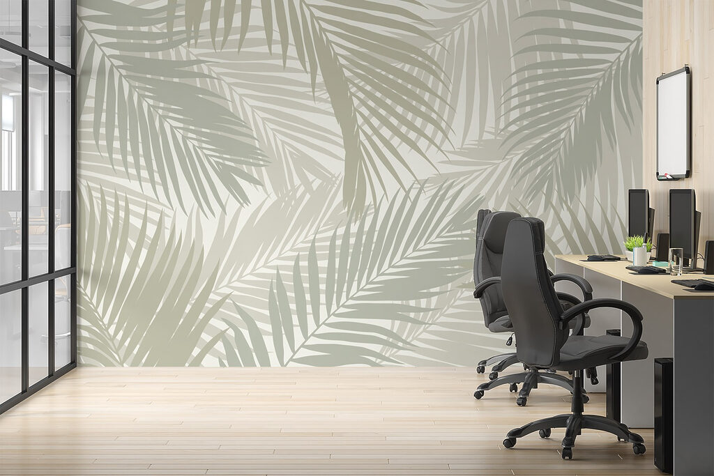 Pattern of leaves on a white background Pattern of leaves on a white background