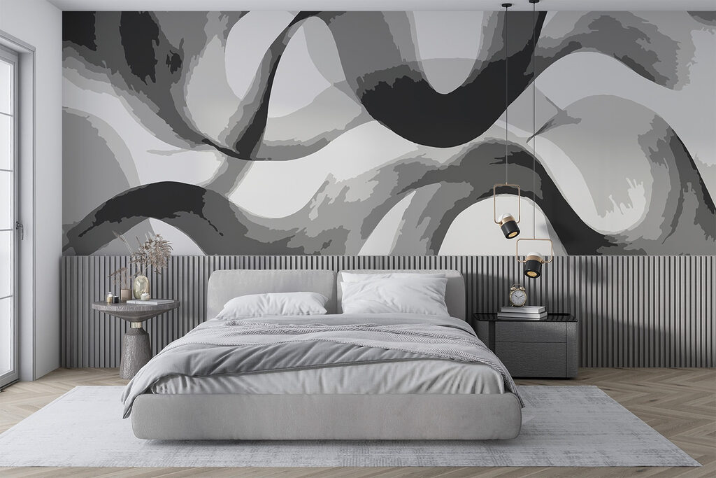 Grey and white swirly lines Grey and white swirly lines