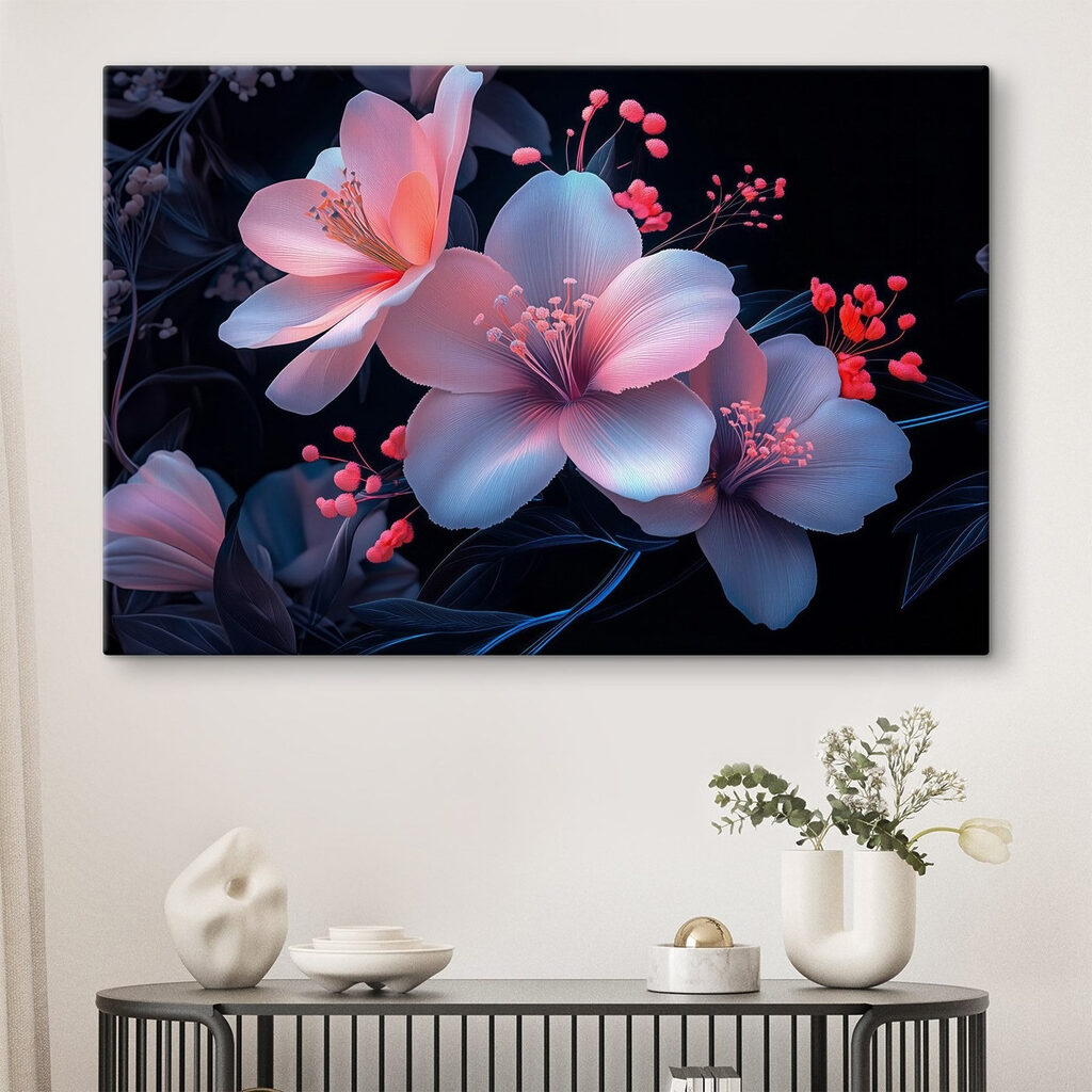 Delicate blooms in soft hues Delicate blooms in soft hues