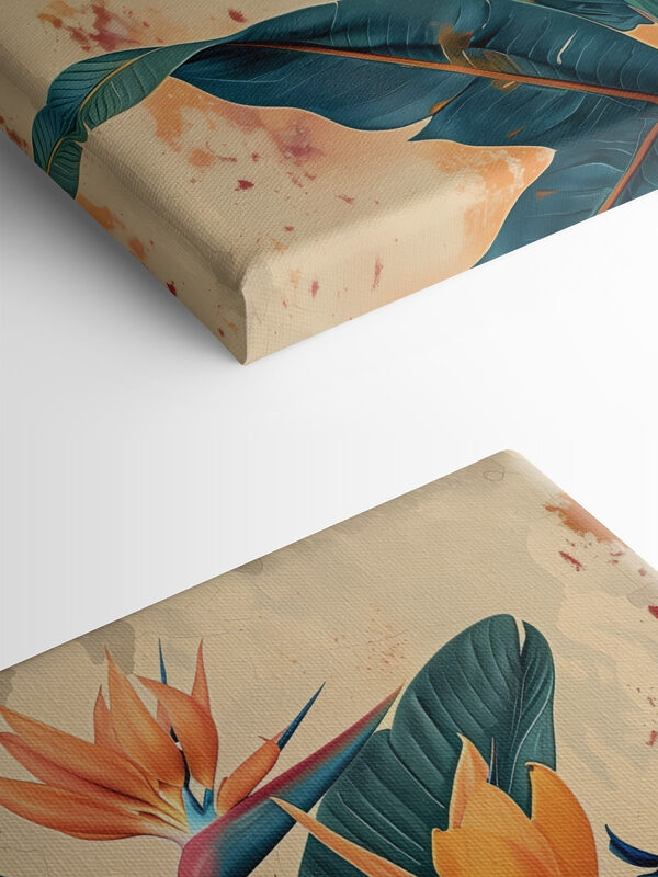 Vibrant tropical blossoms in harmony Vibrant tropical blossoms in harmony
