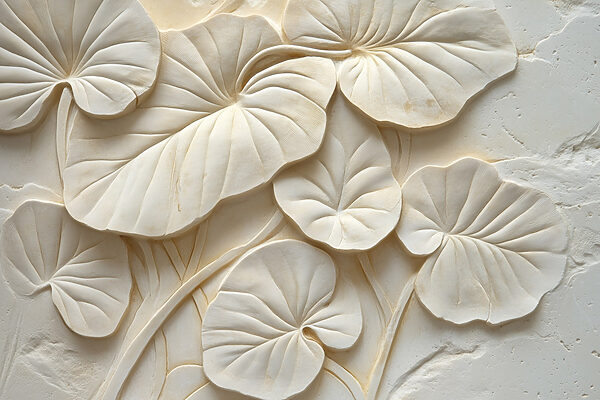 Textured Leaves in Soft Tones Textured Leaves in Soft Tones