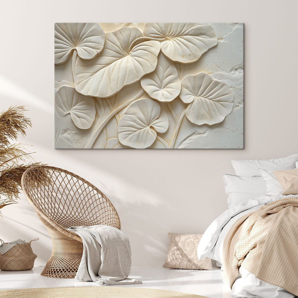 Textured Leaves in Soft Tones Textured Leaves in Soft Tones